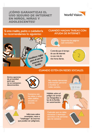 Política de salvaguardia. Uso seguro de internet. Afiche