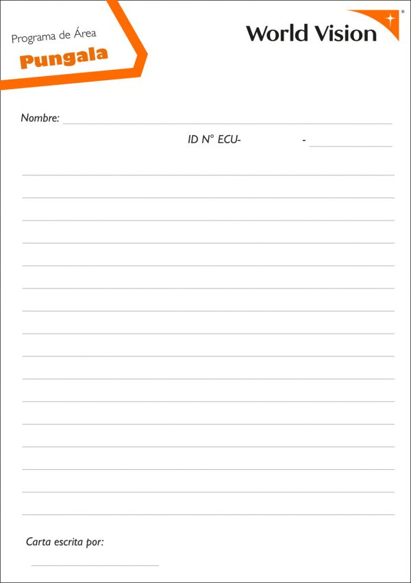 Cartas EL-SL Pungala Electronic Letter. Sponsor Letter