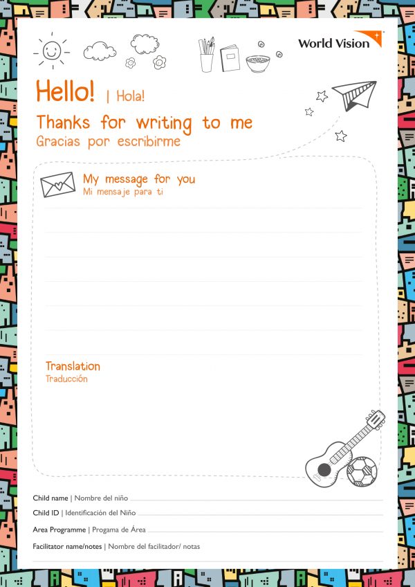 Cartas EL-SL-GN OS USA (Rioverde, Flavio Alfaro, Baba, Quito Sur, Guayaquil) / 0-5años / Electronic Letter – Sponsor Letter - Gift Notification