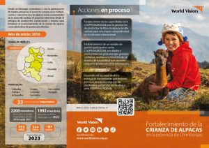 Tríptico Proyecto Especial Crianza de Alpacas