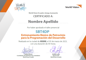Certificado SBT